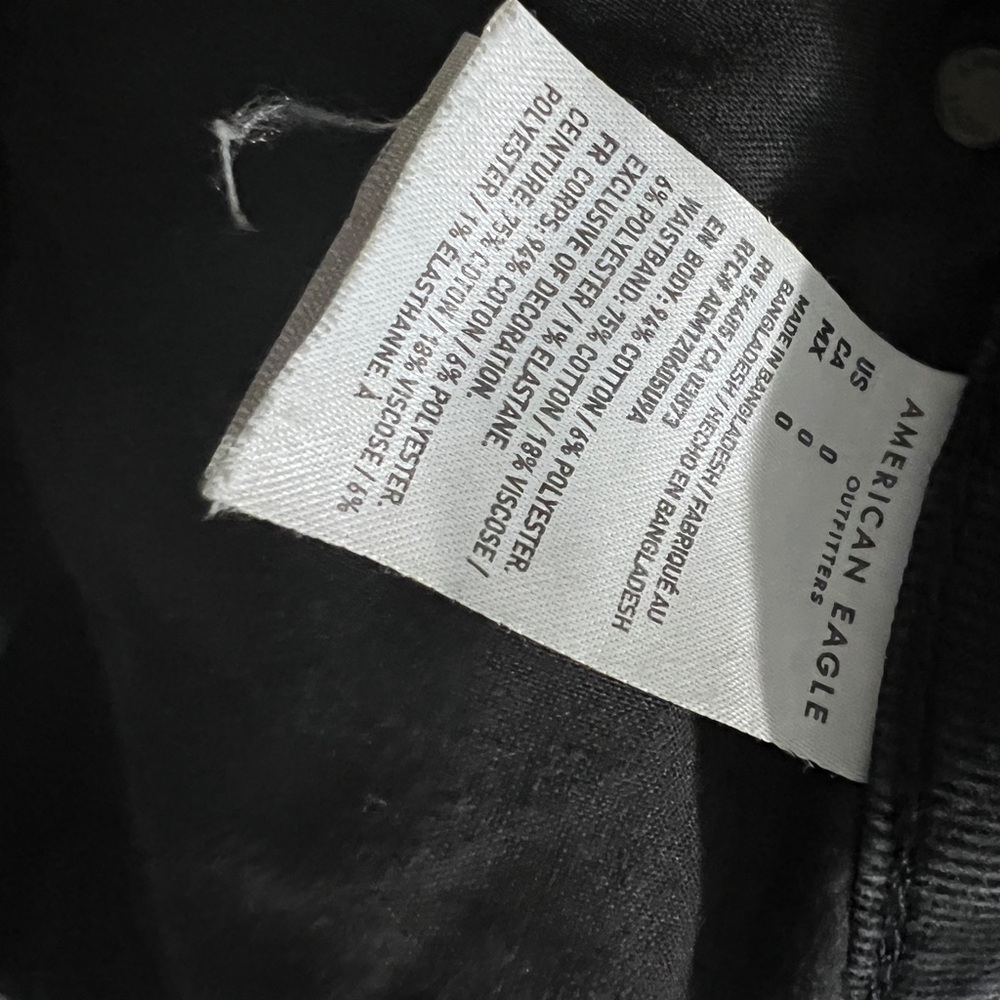 Black Distressed Jean Shorts - Picture 4 of 4